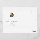 Noël Noir et or Joyeux Vacances Affaires (Verso)