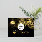 Noël Noir et or Joyeux Vacances Affaires (Debout devant)