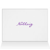 Noël Nollaig Chridheil Green Star I (Intérieur Horizontal (Haut))