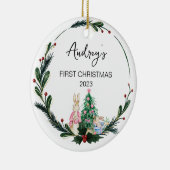 Noël Nom bébé Ornement (Droite)