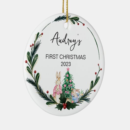 Noël Nom bébé Ornement (Droite)