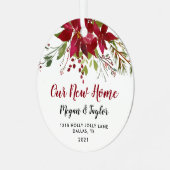 Noël Notre Nouvelle Maison Ornement Floral (Avant gauche)