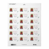 Noël Nouveau Accueil Noël Fêtes Étiquette (Feuille entière)