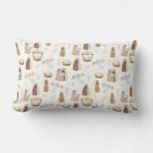 Noël Nuit Sainte Lumbar Coussin religieux (Recto)