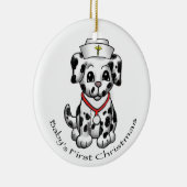 Noël Nurse Dog ornements personnalisés (Droite)