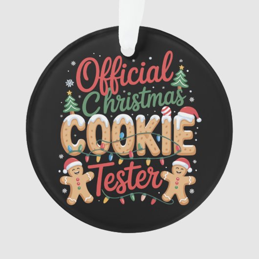 Noël officiel Cookie Tester Crew Baking Noël (devant)