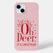 Noël Oh cerf iPhone 15 plus coque (Verso)