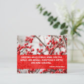 Noël ondule une carte postale magique de baguette (Debout devant)