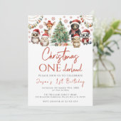 Noël onederland première invitation anniversaire (Debout devant)