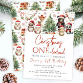 Noël onederland première invitation anniversaire