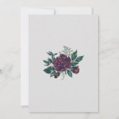 Noël Open House Rustic Red Floral Invitation (Dos)