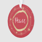 Noël Or Rouge Doré Élégant Paix (devant)