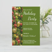 Noël Ornament Fête Invitation (Debout devant)