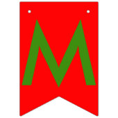 Noël ornemente la bannière rouge d'étamine (Premier drapeau)