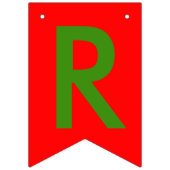 Noël ornemente la bannière rouge d'étamine (Troisième drapeau)