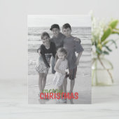 Noël ornemente le double a dégrossi carte photo (Debout devant)