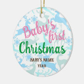 Noël, ornements Baby's First Christmas Custom (Gauche)