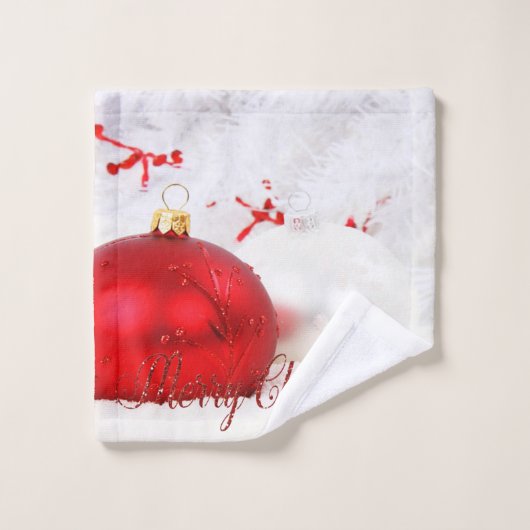 Noël - Ornements de Noël (Gant de toilette)