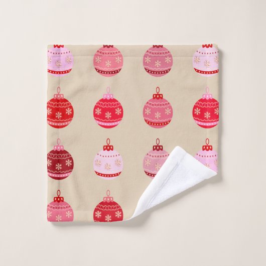 Noël Ornements vintages (Gant de toilette)