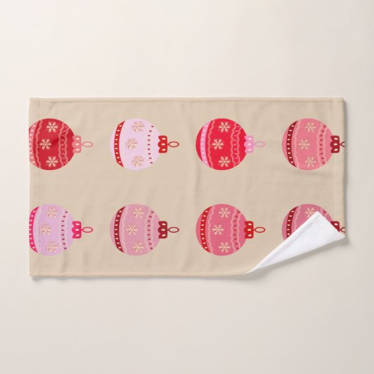 Noël Ornements vintages (Serviette à main)