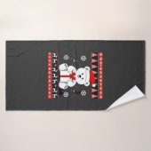 Noël ours Noël (5) (Serviette de bain)