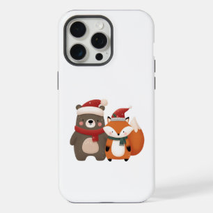 Noël/Ourson et renard mignons d'hiver
