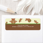 Noël pain d'épices hommes Étiquettes (En situation)