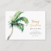 Noël Palm Tree Faire-part de déménagement (Devant)