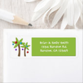 Noël palmier sur mesure étiquettes de vacances (En situation)