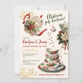 Noël par thé ! Invitation à la fête de Noël (Devant)