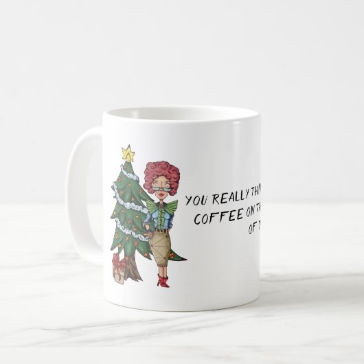 Noël Pas de café café Mug (Devant gauche)