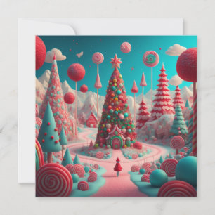 Noël Pays de Noël Carte de vacances