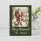 Noël Père Noël 13 Joyeux Noël ! Carte de Noël (Debout devant)