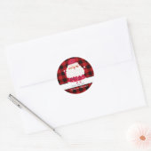 Noël Père Noël à partir de étiquettes (Enveloppe)