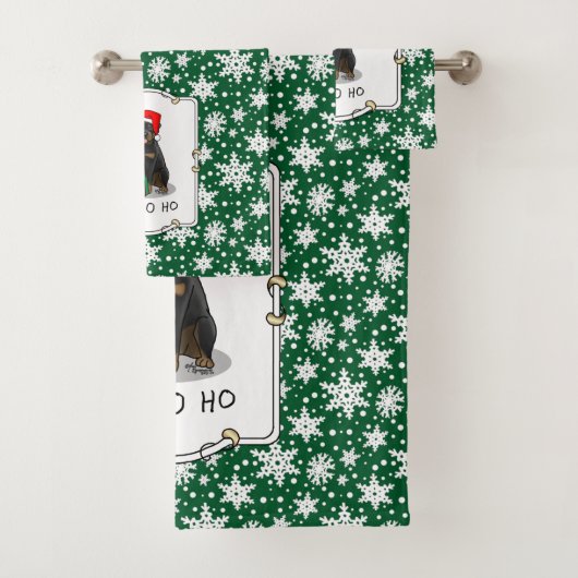 Noël Père Noël Casquette Rottweiler Chien Drôle (En situation)