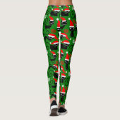 Noël père Noël chats leggings (Dos)