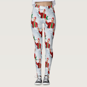 noël père Noël donald trump leggings
