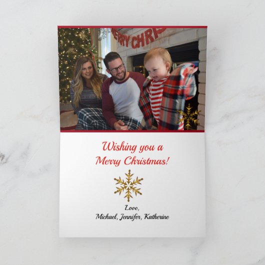 Noël Père Noël Facile 2 modèle photo Rouge (Intérieur)