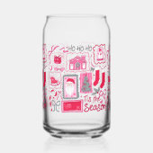 Noël Père Noël Glass Can - Tis Season Holiday (Gauche)