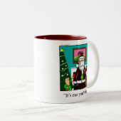 Noël Père Noël Humour café Mug (Devant droit)
