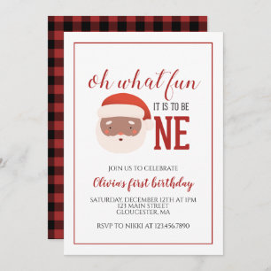 Noël Père Noël Invitation d'anniversaire