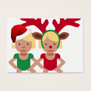noël père Noël jumeaux émoji