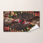 Noël Père Noël Kangaroo, (Serviette à main)
