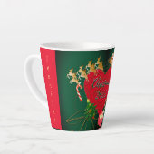 Noël Père Noël Reindeer Latte Mug (Angle gauche)