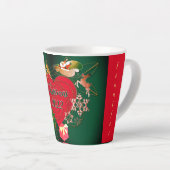 Noël Père Noël Reindeer Latte Mug (Angle droit)