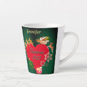 Noël Père Noël Reindeer Latte Mug (Droite)