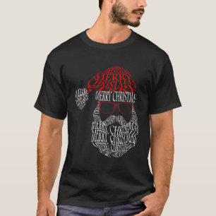 Noël Père Noël typographie faciale Classic T-Shirt