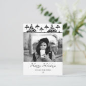 Noël Personnalisé Carte photo de vacances (Debout devant)