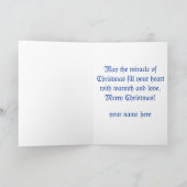 Noël personnalisé dans la carte de Noël de la (Intérieur)