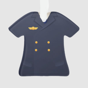 Noël personnalisé de co-pilote de pilote de lign